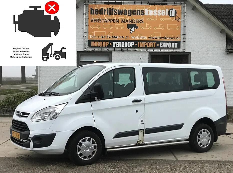 Ford Transit Custom 2.0 TDCI L1H1 Euro 6 AC 9 Persoons Motor, Buscamper of Camperbus, Reservewiel, Bedrijf, Elektrische ramen