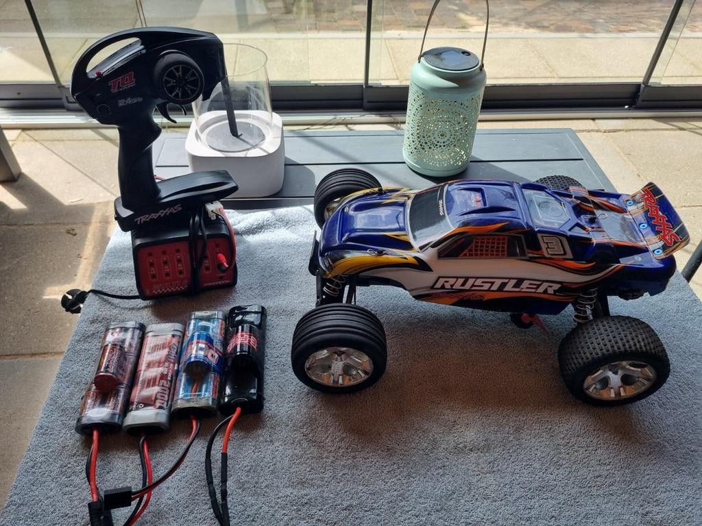 Traxxas Rustler 2wd complete set. RTR, Ophalen of Verzenden, Gebruikt, Auto offroad