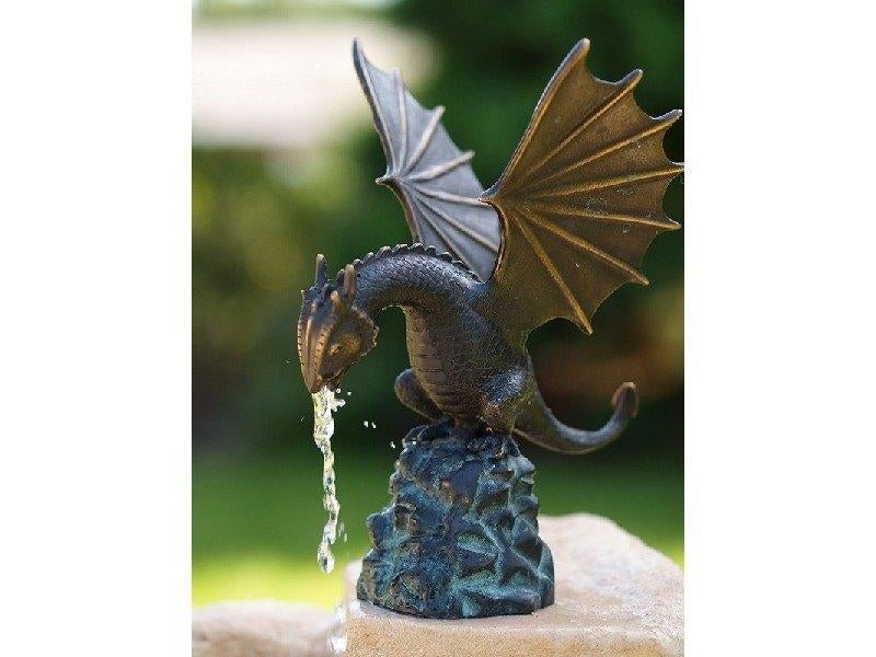 Draak / fontein / bronzen beeld