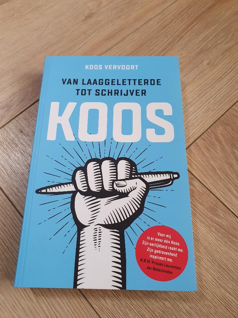 Koos van laaggeletterde tot schrijver inspirerend boek, Koos Vervoort, Overige, Nieuw, Ophalen of Verzenden