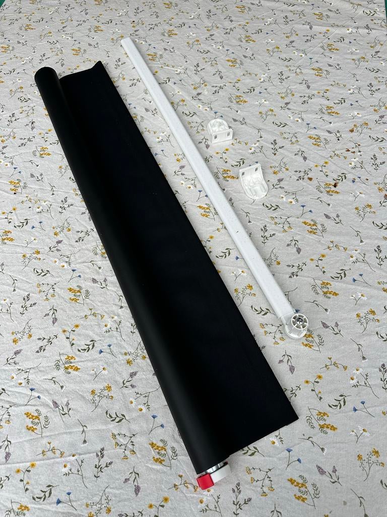 IKEA rolgordijn nieuw 80 cm zwart, Huis en Inrichting, Stoffering | Gordijnen en Lamellen, 200 cm of meer, Zwart, Nieuw, 50 tot 100 cm