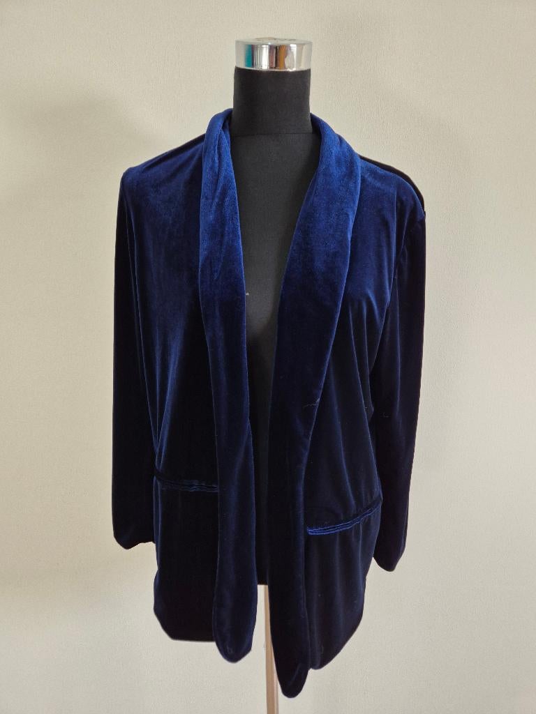Jas48 - Koningsblauw M&S jasje maat 40-42 (1), Kleding | Dames, Ophalen of Verzenden, Zo goed als nieuw, Maat 38/40 (M)