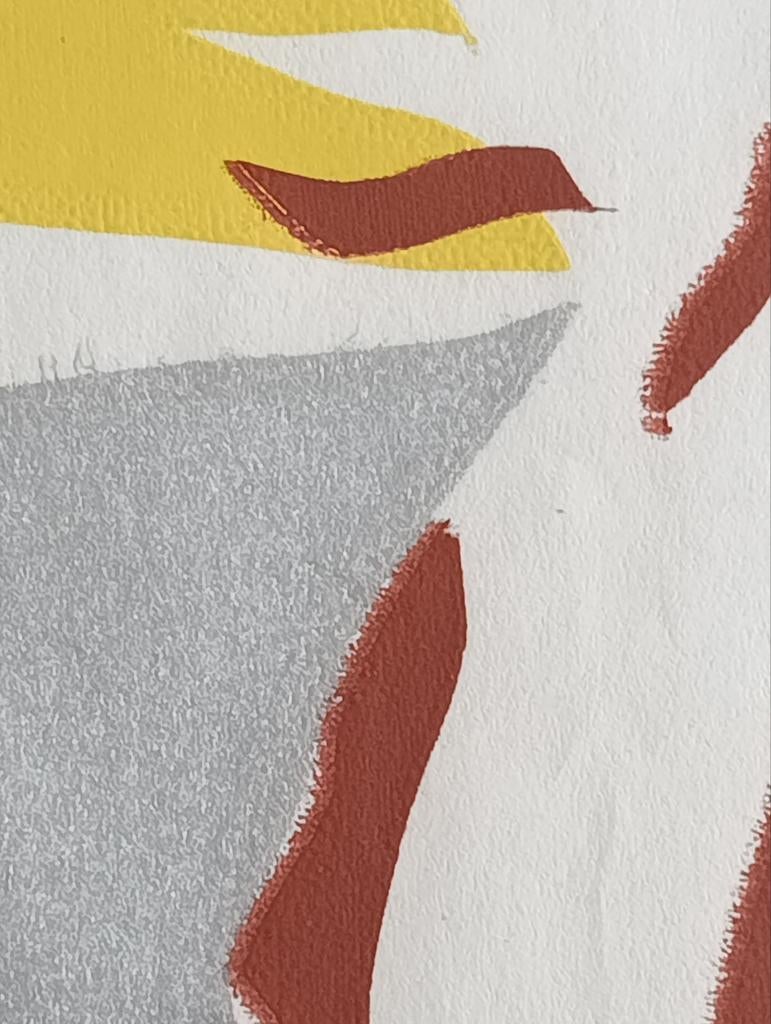 Pop Art vintage retro litho Paarden, Antiek en Kunst, Kunst | Litho's en Zeefdrukken, Ophalen of Verzenden