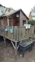 Gratis ophalen houten tuinhuisje/speelhuis/hut model giraf, Ophalen, Gebruikt