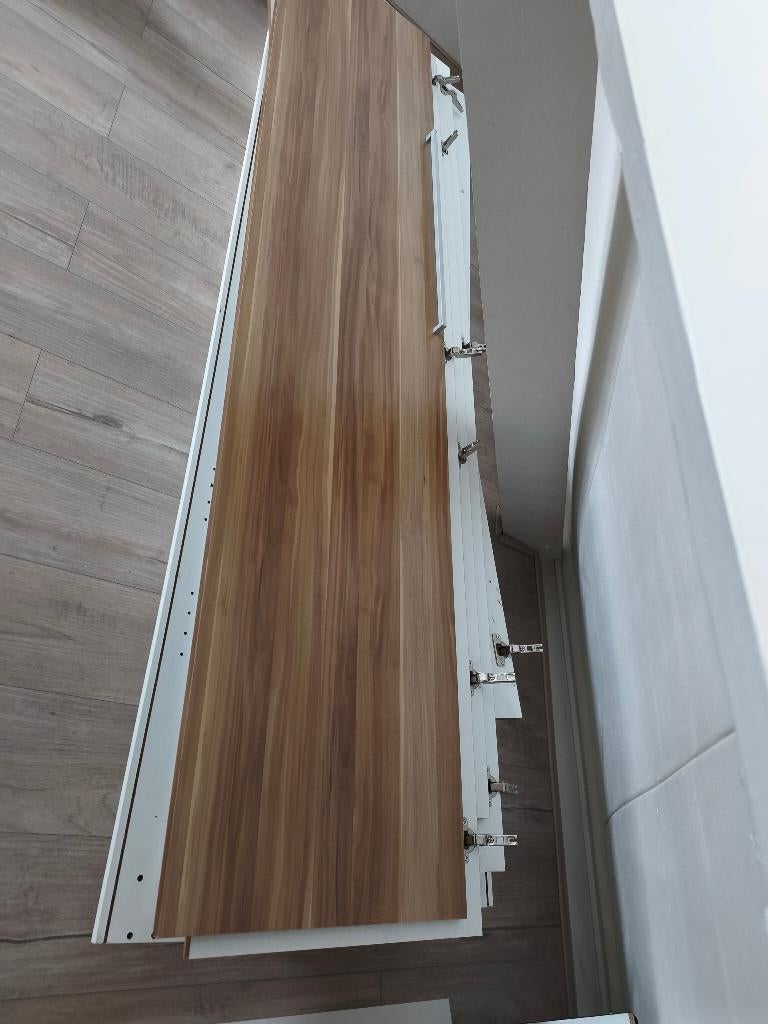 te koop kledingkasten kleur eiken binnen wit, Modern italiaans, 200 cm of meer, Eikenhout, Zo goed als nieuw