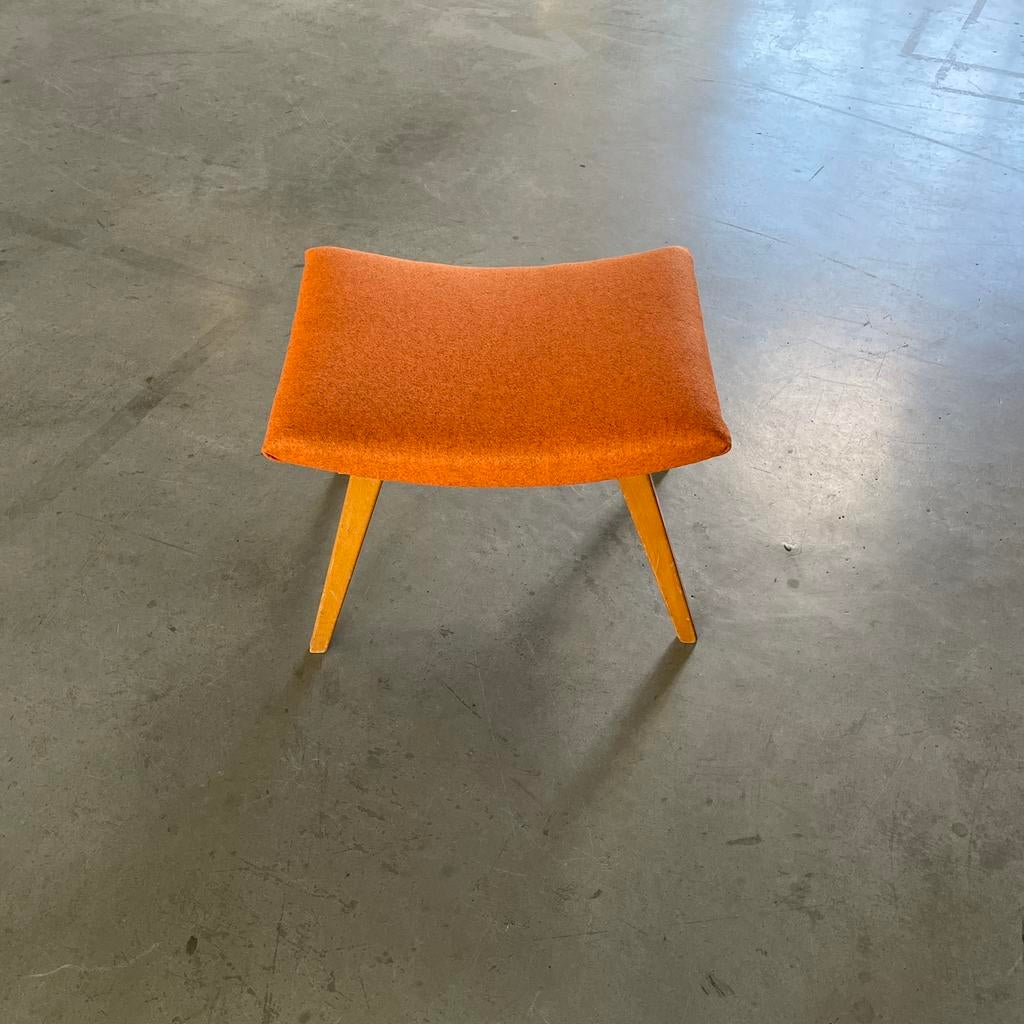 Vintage jaren 60 voetenbank divina melange kvadrat, Ophalen, Minder dan 50 cm, ., 2de hands.