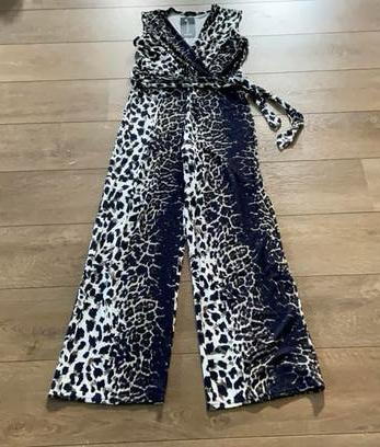 Jumpsuit Debbie Morgan medium 38 40  panterprint, Kleding | Dames, Jumpsuits, Ophalen of Verzenden, Zo goed als nieuw, Maat 42/44 (L)