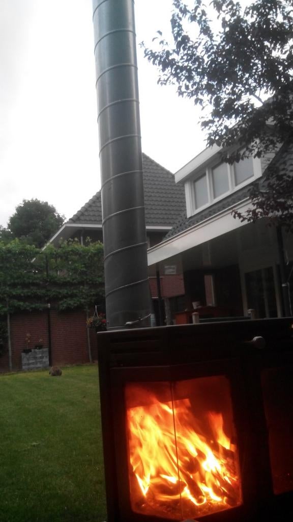 Kachel voor binnen of buiten, Huis en Inrichting, Kachels, Ophalen, Gebruikt, Hout, Houtkachel