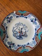 Antiek Chinees bord met handgeschilderd decor, Ophalen of Verzenden