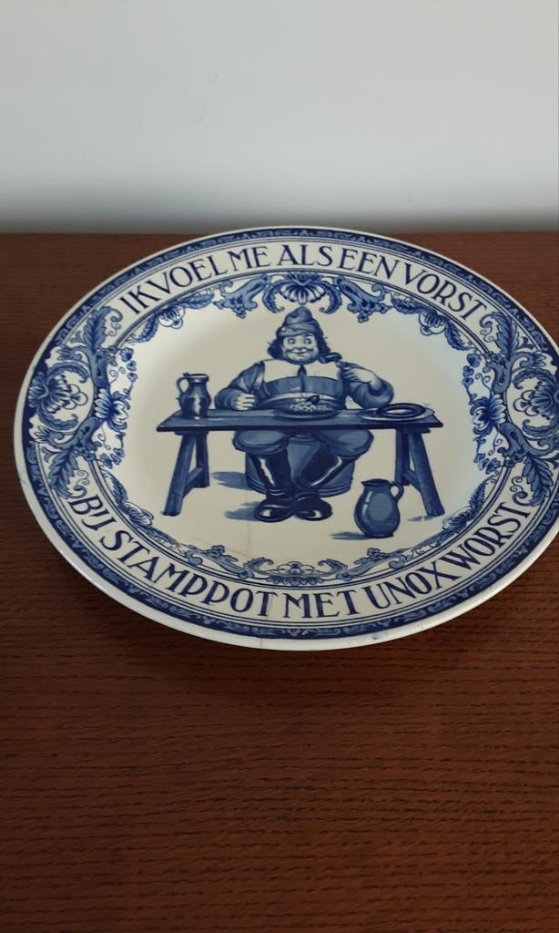 Delfts Blauw Bord Royal Sphinx Petrus Regout Maastrict, Antiek en Kunst, Ophalen of Verzenden