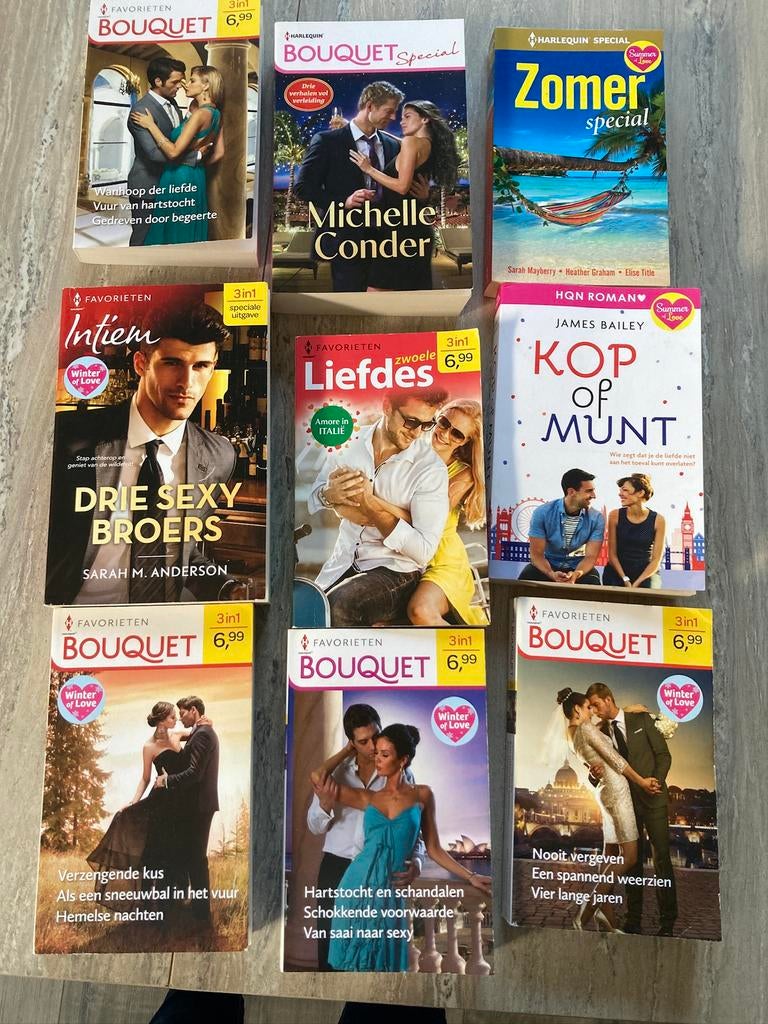 9 bouquetreeks boeken, nieuw, Ophalen, Zo goed als nieuw