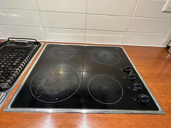 Pelgrim kookplaat 58x51cm, Witgoed en Apparatuur, Kookplaten, Gebruikt, Inbouw, Keramisch, 4 kookzones, Ophalen