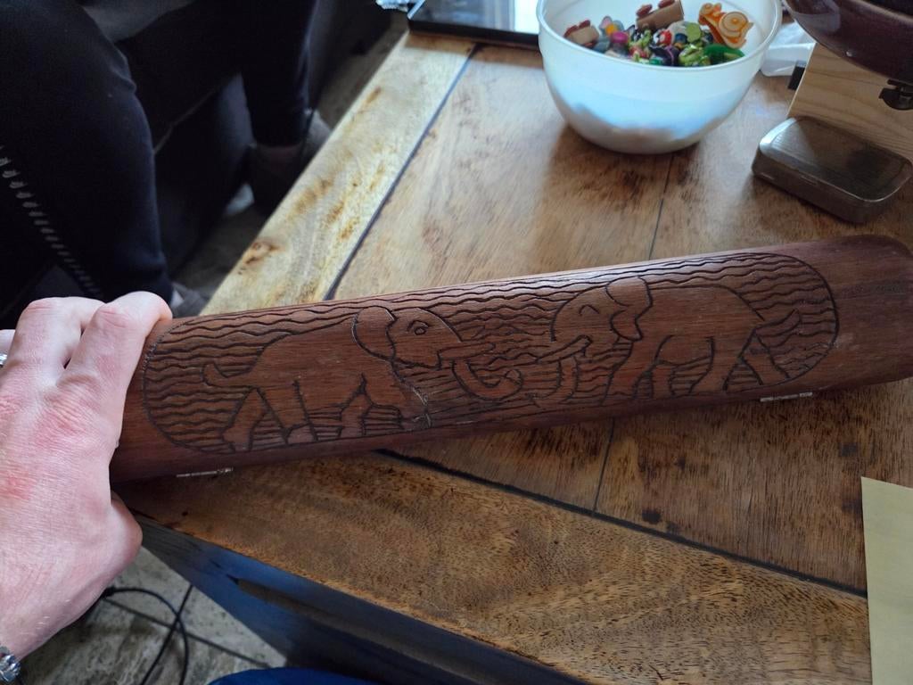 Houten Mancala spel met olifanten, Ophalen of Verzenden