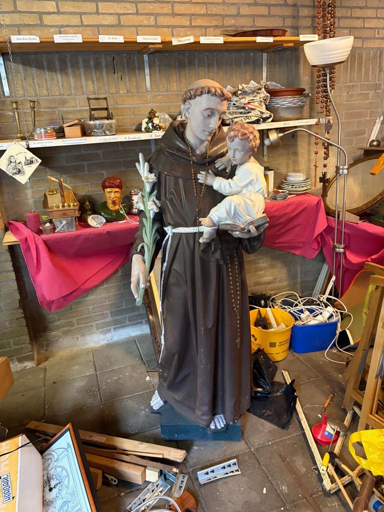 Beeld van Sint Antonius met kindje Jezus ong. 160 cm hoog, Ophalen