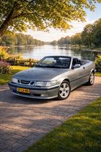 SAAB 9-3 CABRIO 2.0 T/ NIEUWE MOTOR!/ NIEUWE APK/ STEEL GREY, Voorwielaandrijving, Zwart, 4 cilinders, Leder