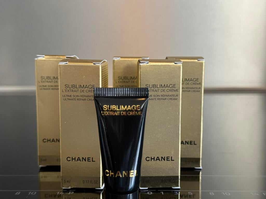 Chanel sublimage L’extrait de creme 6x5ml, Ophalen of Verzenden, Nieuw, Gehele gezicht, Verzorging