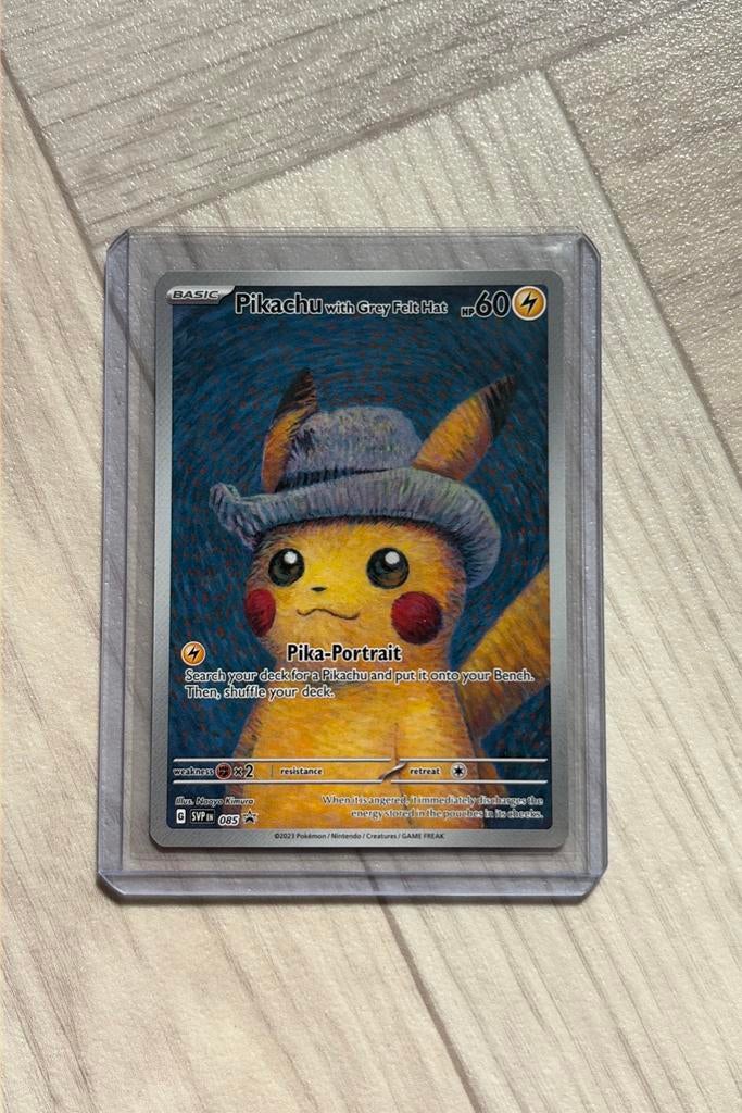 Pikachu van Gogh With Grey Felt Hat, Ophalen of Verzenden, Nieuw, Losse kaart