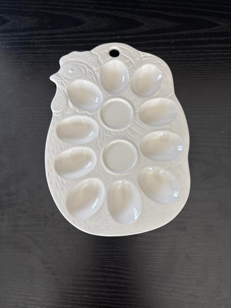 Eierschaal in de vorm van een kip, Gebruikt, Keramiek, Overige typen, Ophalen of Verzenden