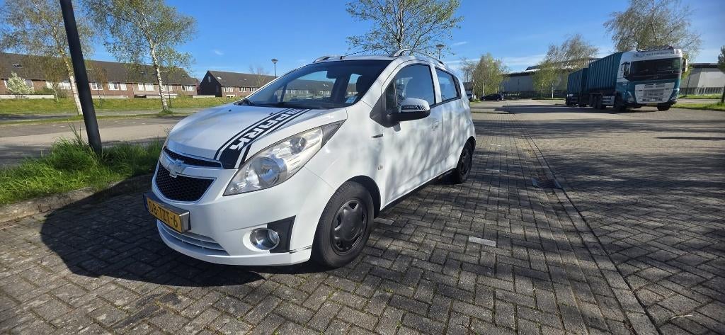 Chevrolet Spark (LPG G3) 1.0 Bifuel 2012 Wit, Auto's, Chevrolet, Particulier, Spark, ABS, Airbags, Airconditioning, Boordcomputer