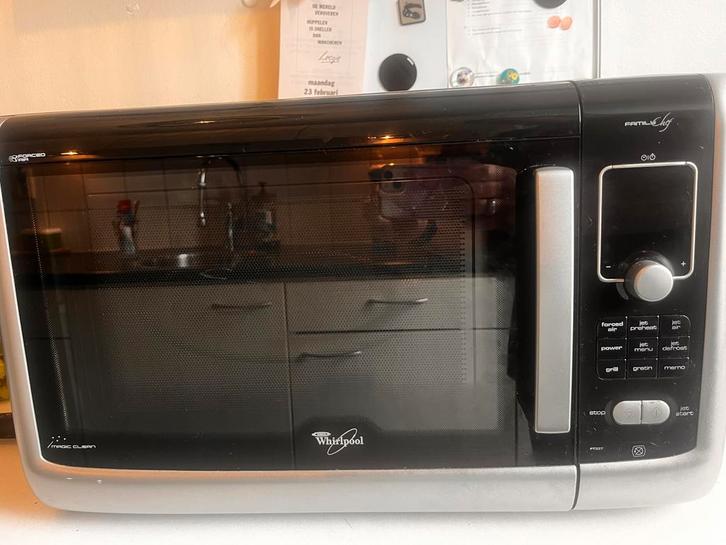 Whirlpool Combimagnetron FT337/SL - Zwart/Zilver, Witgoed en Apparatuur, Magnetrons, Gebruikt, Vrijstaand, Combimagnetron, 45 tot 60 cm