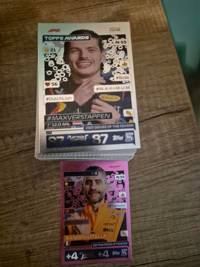 Topps Turbo Attax 2024 154 kaarten, Verzenden, Zo goed als nieuw, Meerdere plaatjes