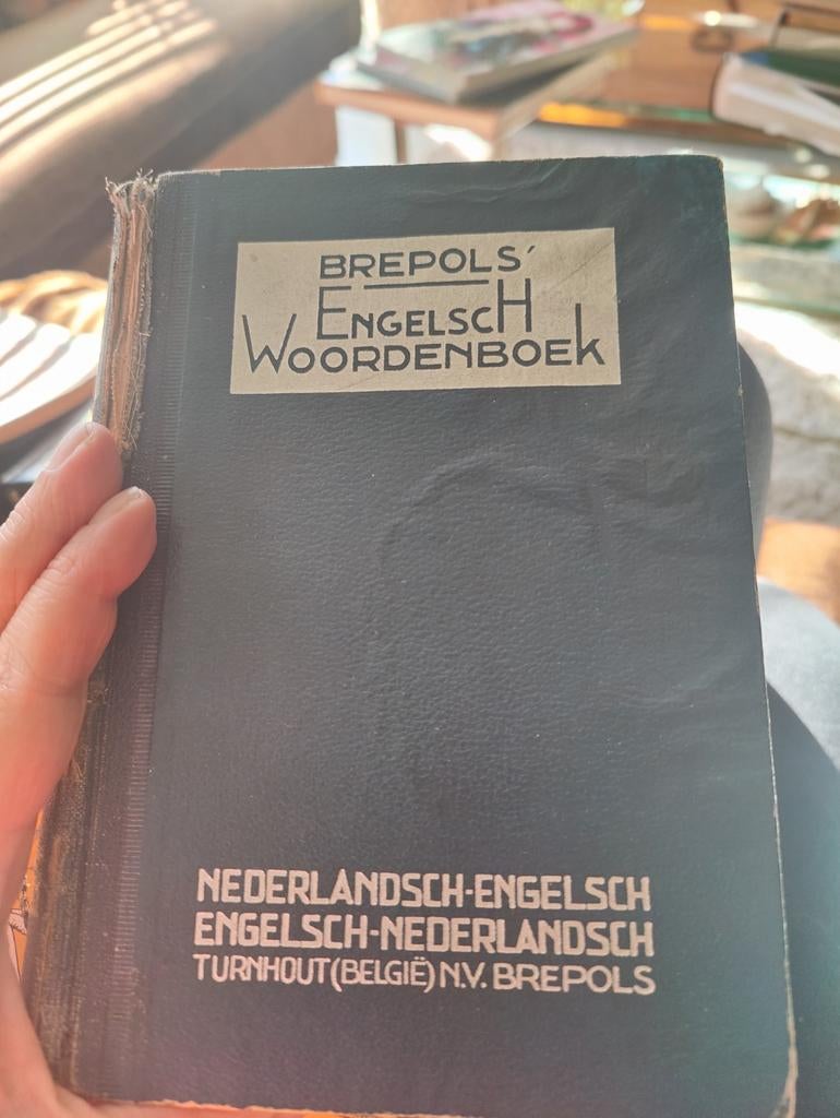 Antiek Brepols' Engelsch Woordenboek - Nederlands-Engels, Gelezen, J. Cauberghe, Overige uitgevers, Ophalen of Verzenden