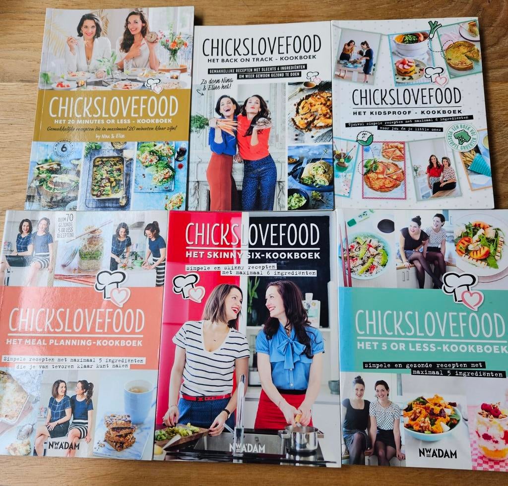 Chickslovefood kookboeken. 6 stuks in één koop., Boeken, Tijdschriften en Kranten, Ophalen of Verzenden, Zo goed als nieuw, Damesbladen