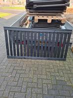 Luxe Zwart Gespoten Tuinhekjes - 1.8m nieuw, Ophalen of Verzenden, Nieuw, Hout, Tuinhek