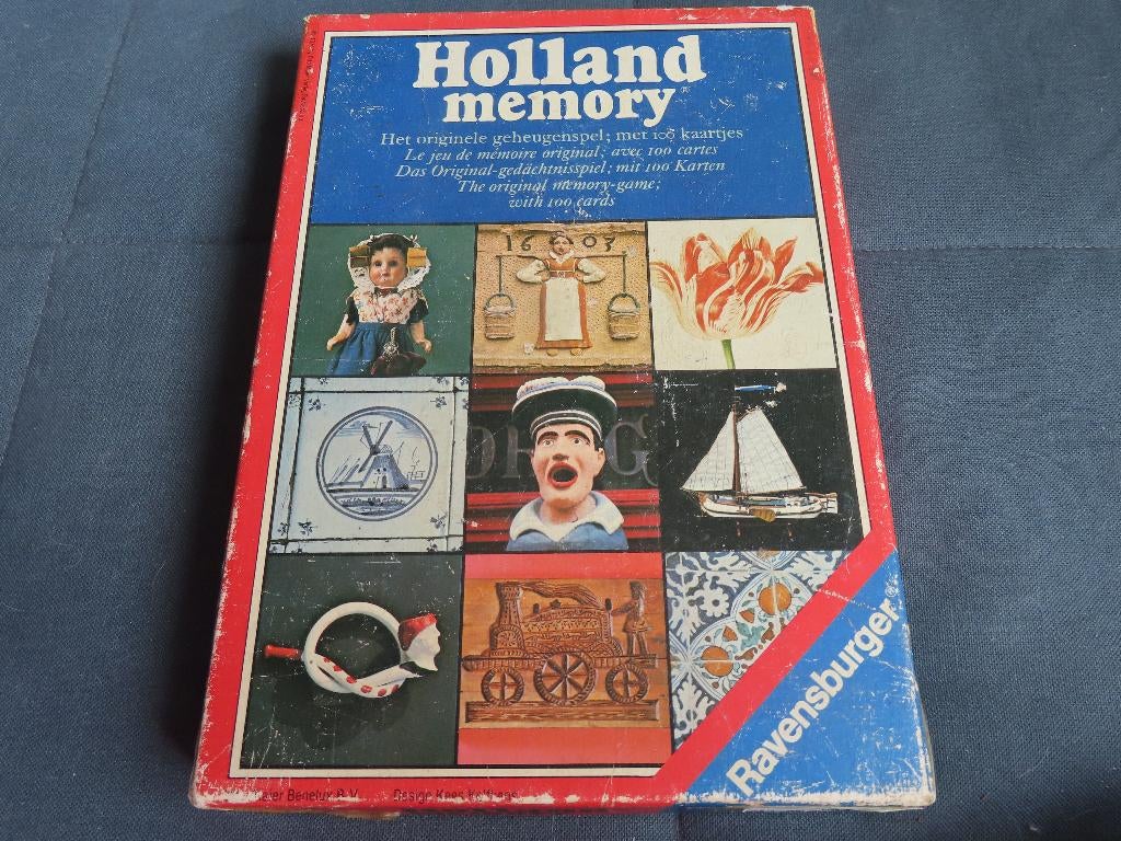 Oud bordspel Holland Memory compleet, Ophalen of Verzenden