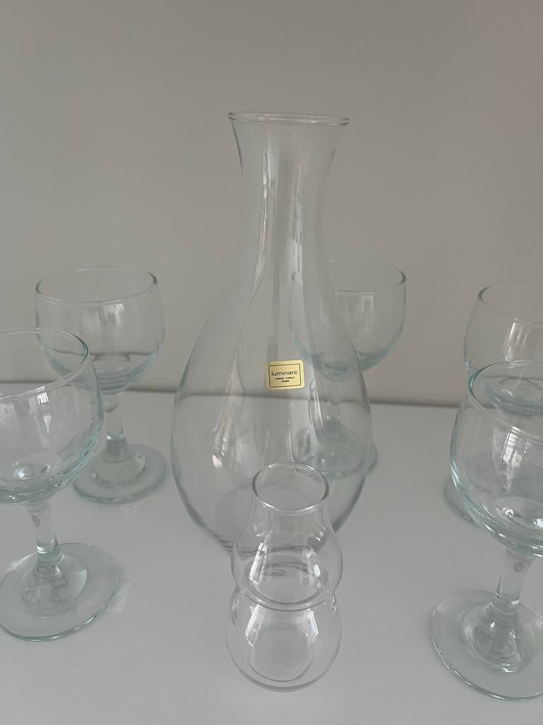 Luminarc karaf met 6 glazen, Ophalen