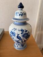 Delfts blauwe pot met deksel, kleine beschadiging, Ophalen