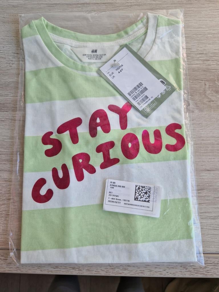 H&M T-Shirt 110/116, Kinderen en Baby's, Kinderkleding | Maat 116, Ophalen of Verzenden, Nieuw, Meisje, Shirt of Longsleeve