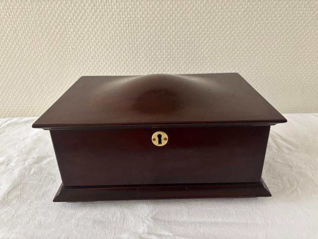 Antieke mahoniehouten naaidoos., Ophalen of Verzenden