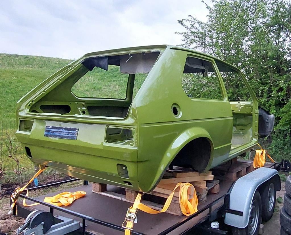 Compleet chassis Volkswagen Golf 1 mk1 3deurs 1977, Auto-onderdelen, Carrosserie en Plaatwerk, Ophalen, Gebruikt, Achter, Volkswagen