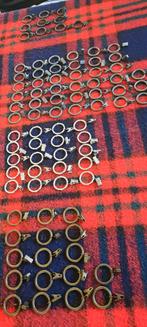 Gordijnringen met klemmen, Ophalen, Grijs, Minder dan 50 cm, Minder dan 100 cm