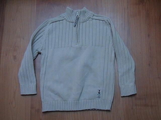 C&A beige schipperstrui / trui voor jongen met rits maat 116, Gebruikt, Palomino (C&A), Trui of Vest, Ophalen of Verzenden