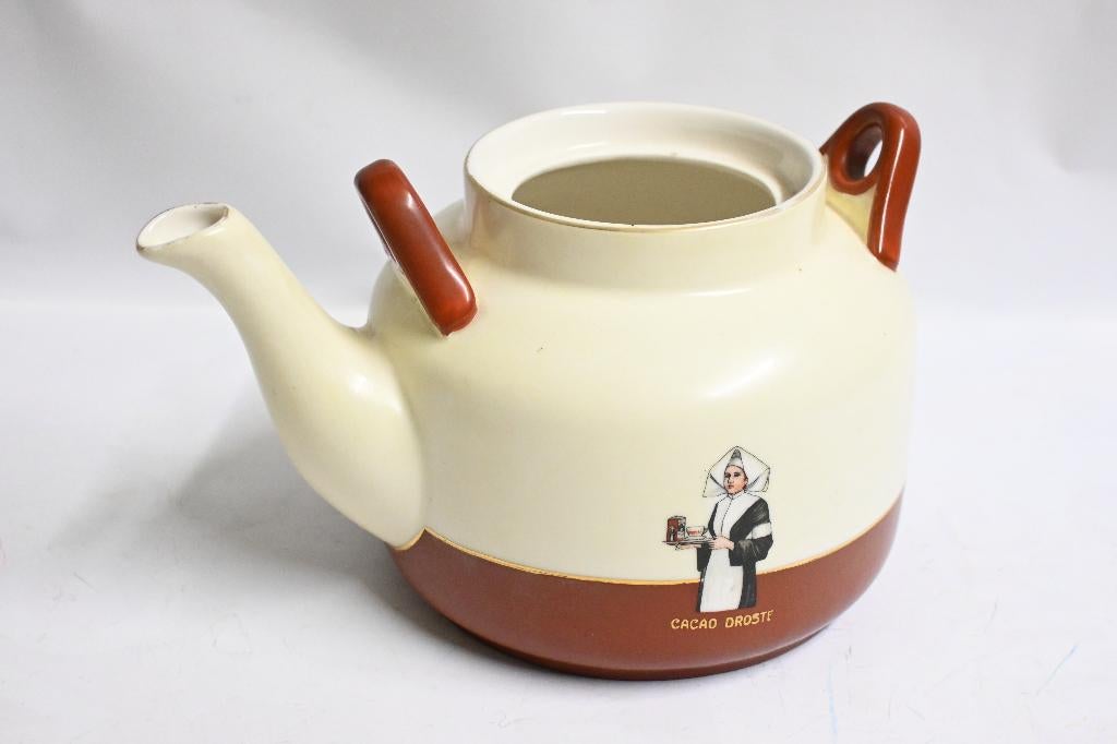 droste chocolade keteltje porselein droste servies, Ophalen of Verzenden, Gebruikt, Gebruiksvoorwerp