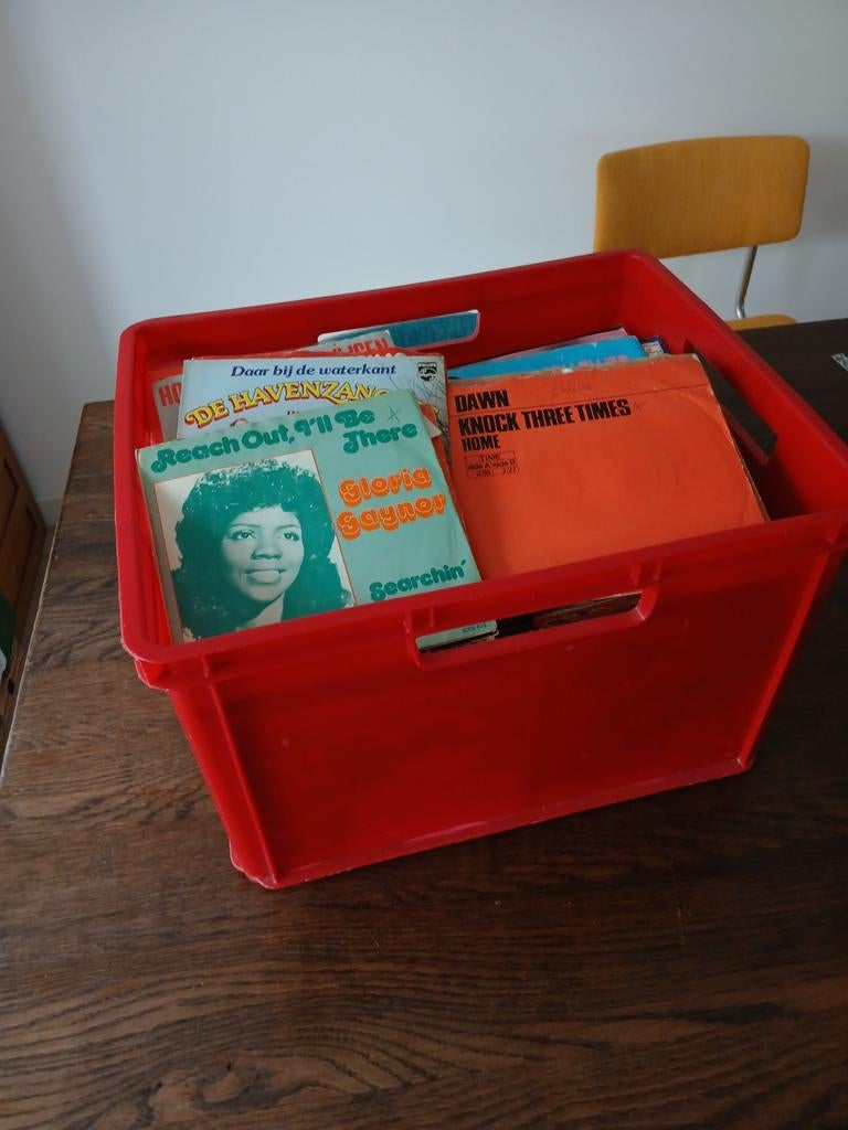 Partij singles, singeltjes ongeveer 250 stuks van alles wat, Cd's en Dvd's, Vinyl Singles, Gebruikt, Overige genres, 7 inch, Single