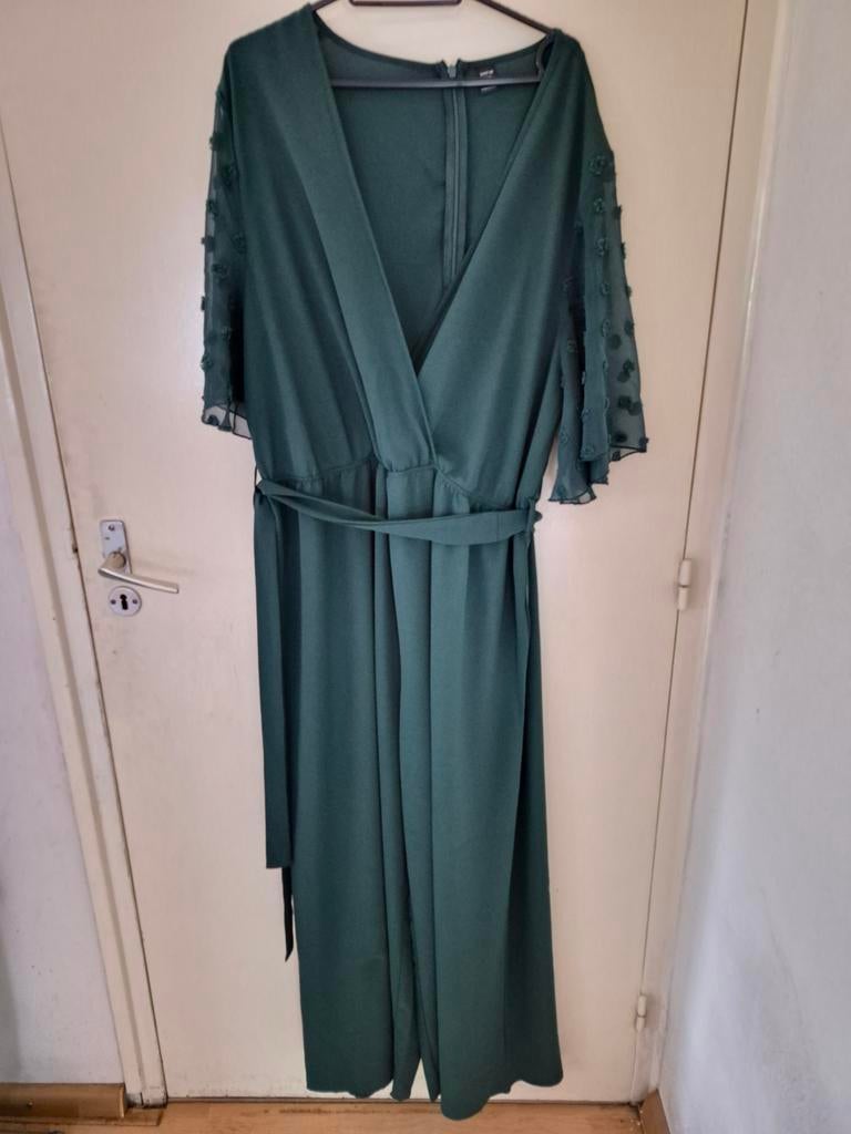 Shein jumpsuit XXL/48 donkergroen met  korte mouwen, Kleding | Dames, Jumpsuits, Maat 46/48 (XL) of groter, Ophalen of Verzenden
