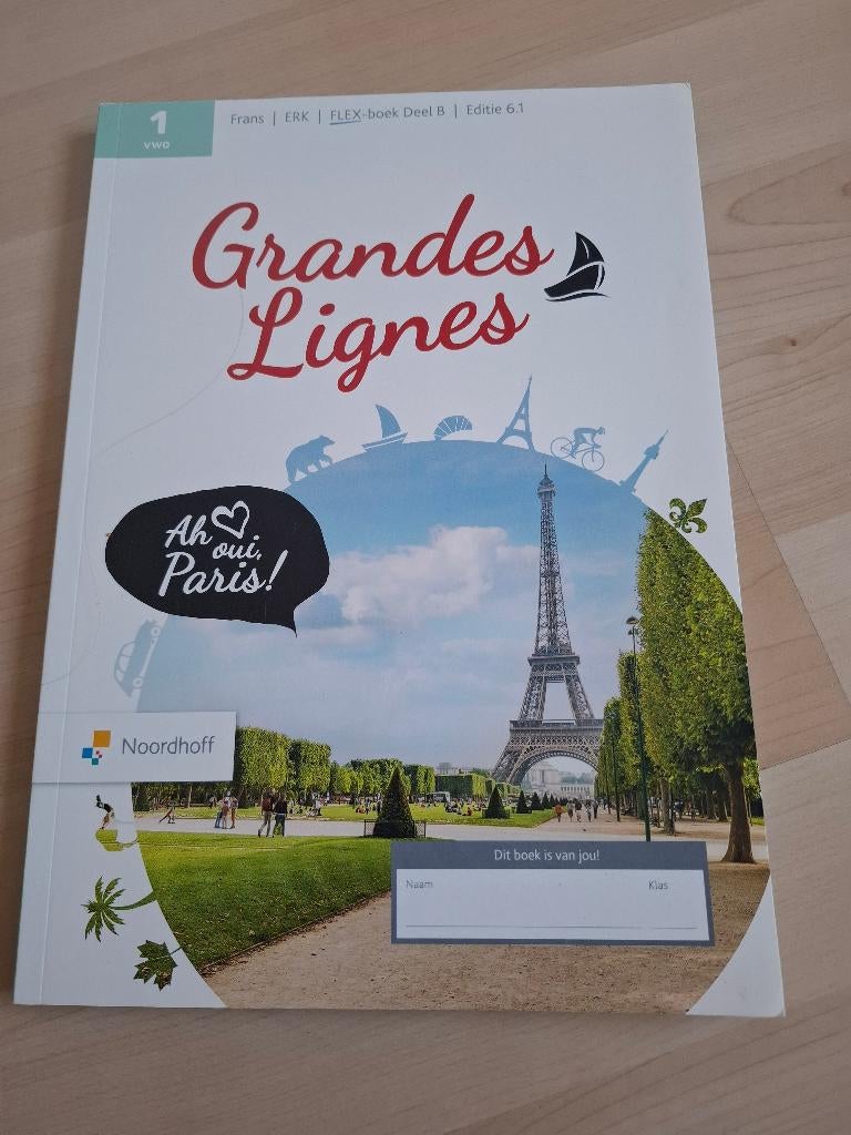 Grand lignes vwo 1 boek B, Ophalen of Verzenden, Nieuw