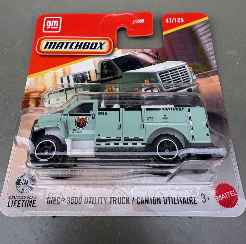 Matchbox GMC 3500 Utility Truck, Ophalen of Verzenden, Nieuw, Bus of Vrachtwagen