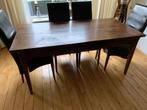 Tafel, Huis en Inrichting, Tafels | Eettafels, Ophalen, Gebruikt, Teakhout, 50 tot 100 cm