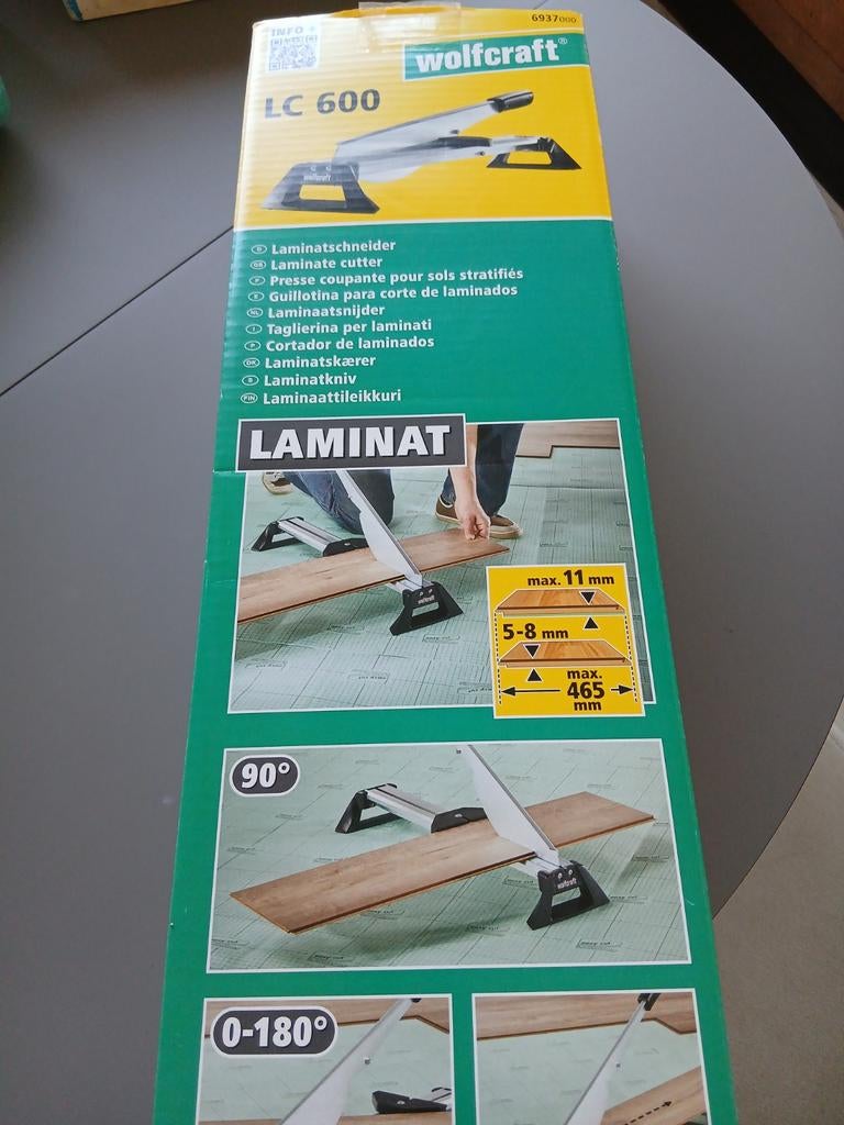 Laminaatsnijder Wolcraft LC600, Ophalen, 50 tot 150 cm, 10 m² of meer, 10 tot 30 cm