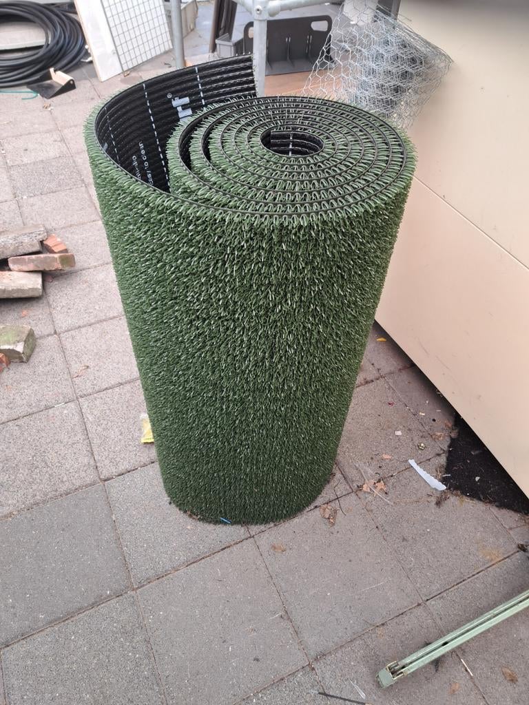 Restpartij kunstgras - Ideaal voor kleine oppervlaktes, Tuin en Terras, Ophalen of Verzenden, Zo goed als nieuw, Minder dan 10 m²