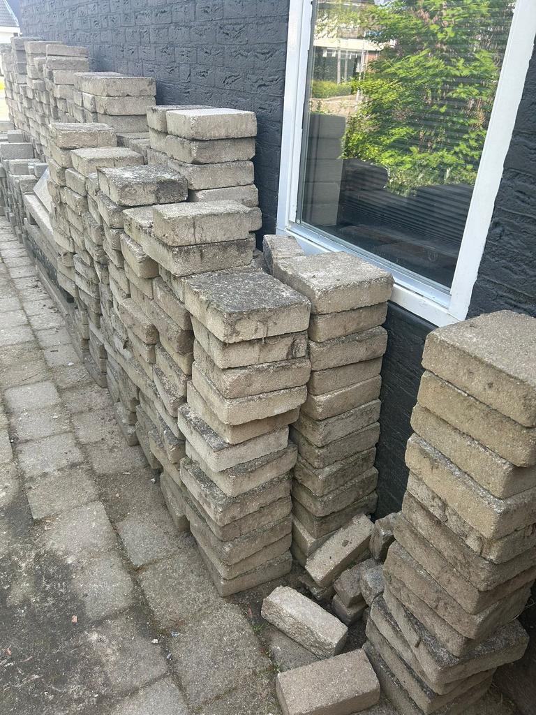 Tegels gratis op te halen, Tuin en Terras, Ophalen, Zo goed als nieuw, Beton, Terrastegels