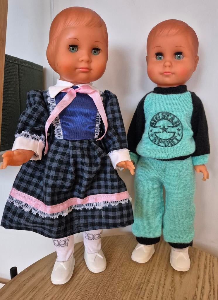Vintage uit de DDR: Biggi Waltershausen Poppen Jaren 70, Ophalen of Verzenden
