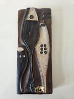 Vintage relieftegel van Helmut Schäffenacker Germany, vissen, Ophalen of Verzenden