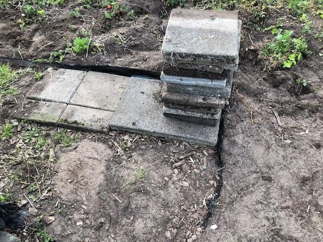 Stoeptegels tuintegels 30X30 CM 20x  BROMPOTJE ROOSENDAAL, Tuin en Terras, Gebruikt, Overige typen, Ophalen of Verzenden, Minder dan 5 m²