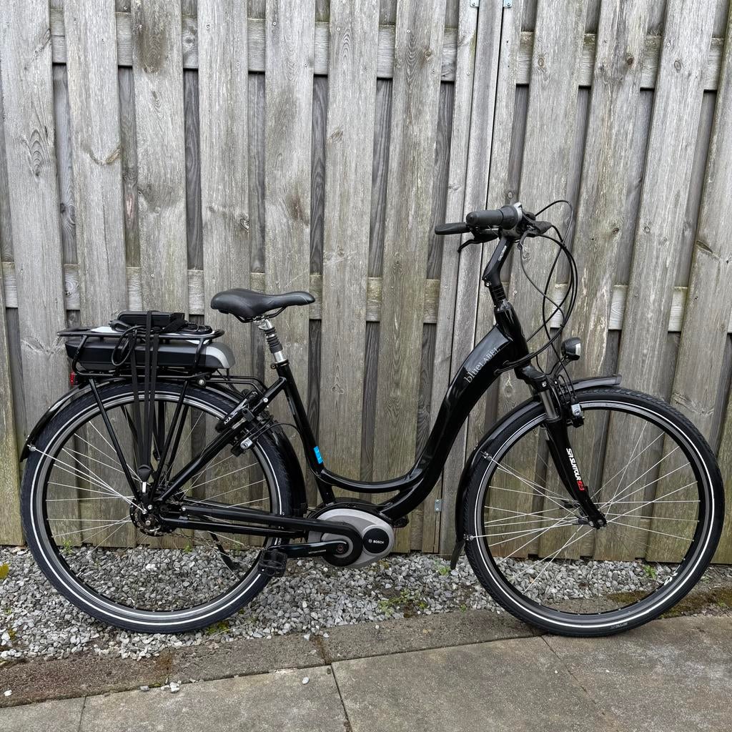 Riese Muller Blue Label elektrische damesfiets Bosch / 400wh, Gebruikt, Velgrem, Versnellingen, 50 tot 53 cm