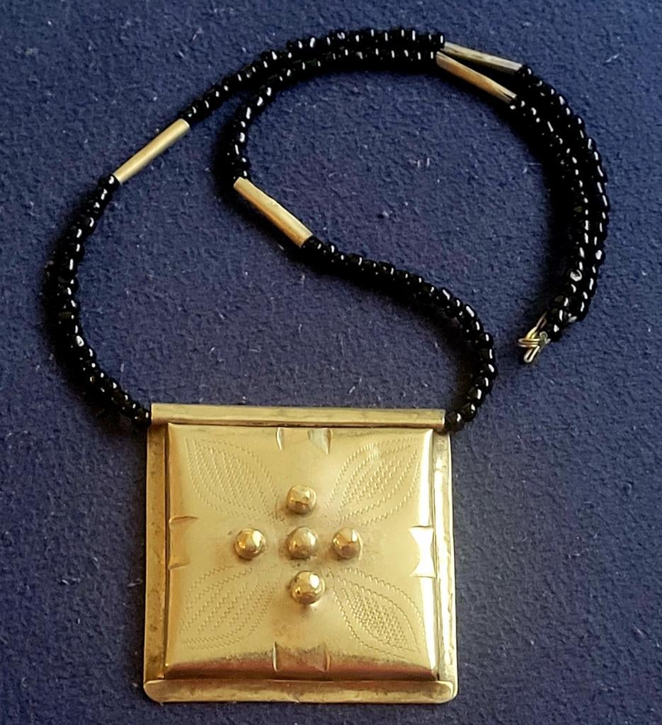 Fraaie Tuareg Touareg Berber ketting Sahara Marokko, Verzenden, Zo goed als nieuw, Zilver, Overige materialen